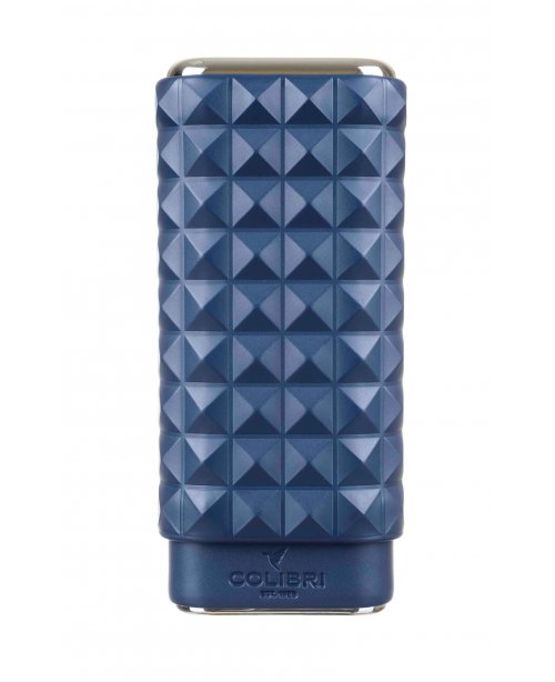 Чехол сигарный Colibri Quasar, телячья кожа и кедр, Темно-синий