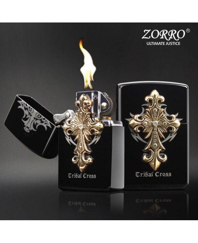 Зажигалка ZORRO Cribal Cross