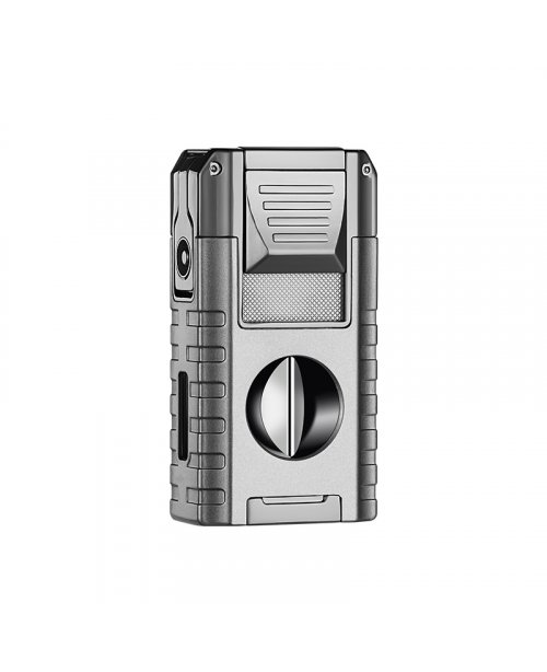 Зажигалка Lighter,тройное турбопламя (с 2-мя гильотинами, пробойником и докуривателем)