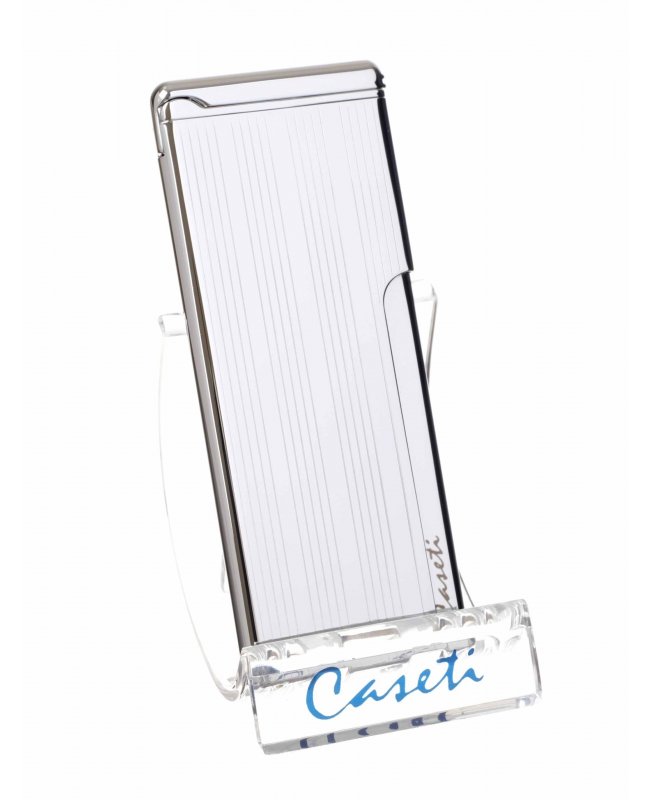 Зажигалка Caseti, турбо, супертонкая, хром