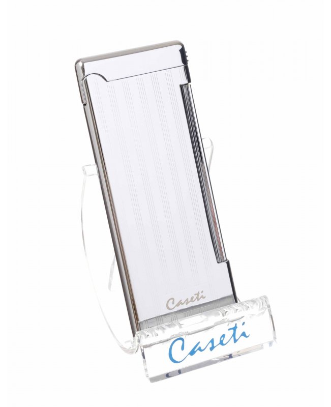 Зажигалка Caseti, кремниевая, супертонкая, хром
