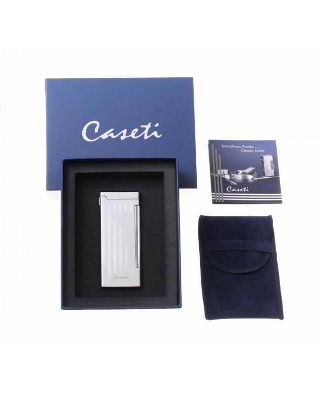 Зажигалка Caseti, кремниевая, супертонкая, хром