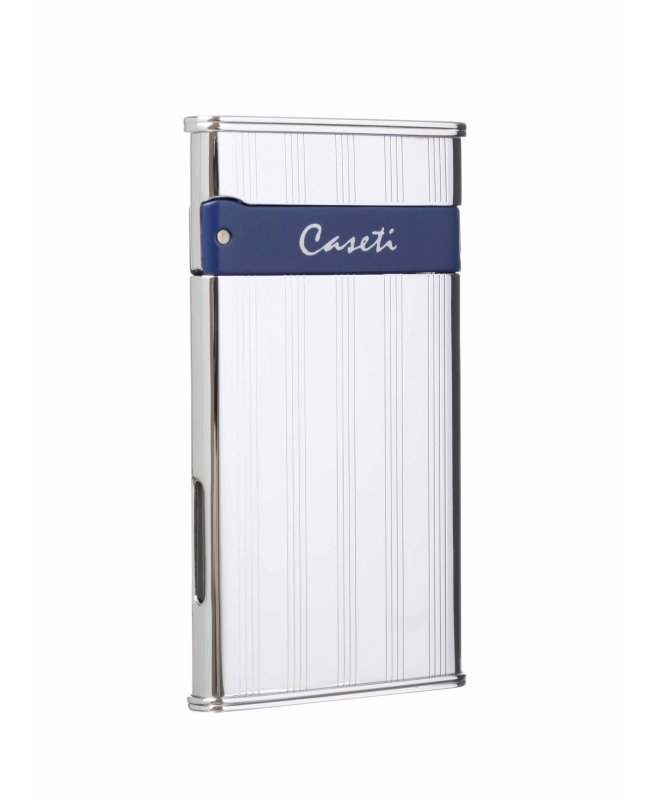 Зажигалка Caseti, турбо, тонкая, хром