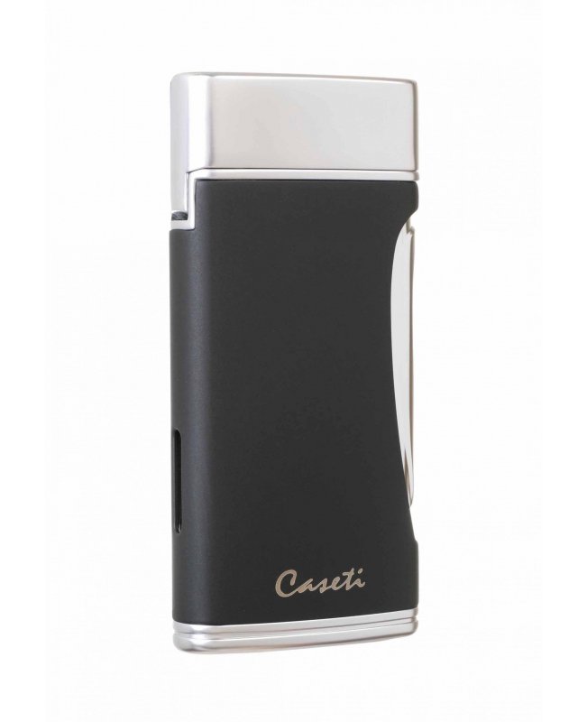 Зажигалка Caseti сигарная турбо (двойное пламя), черная