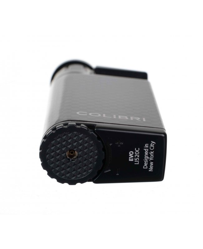 Зажигалка сигарная Colibri Evo, черный карбон