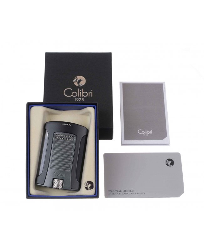 Зажигалка сигарная Colibri Daytona, черно-серая