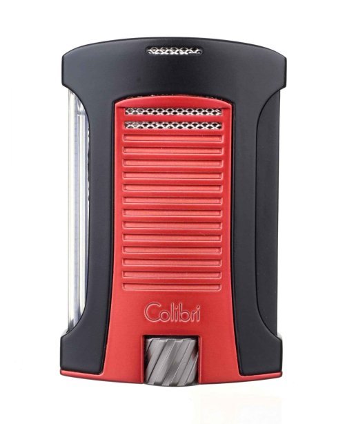 Зажигалка сигарная Colibri Daytona, черно-красная