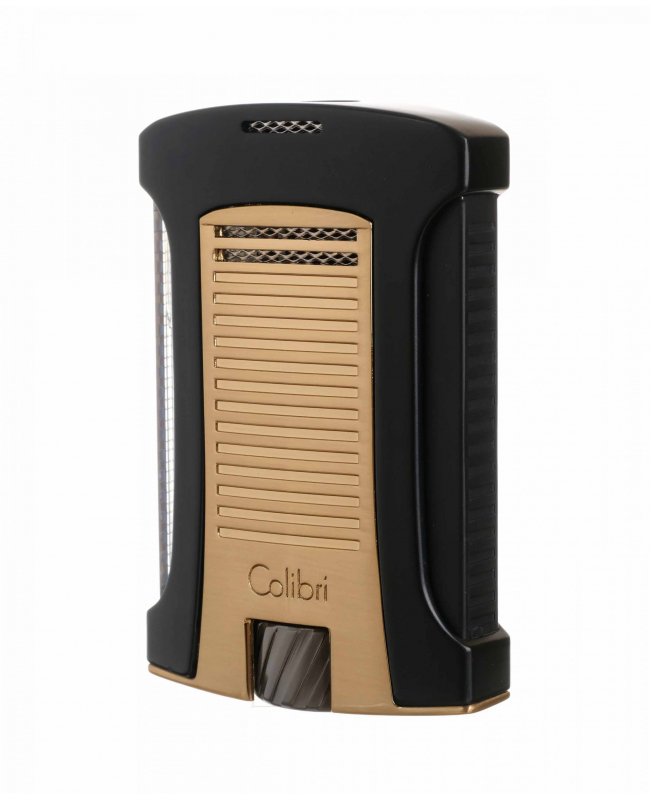 Зажигалка сигарная Colibri Daytona, черная- золото