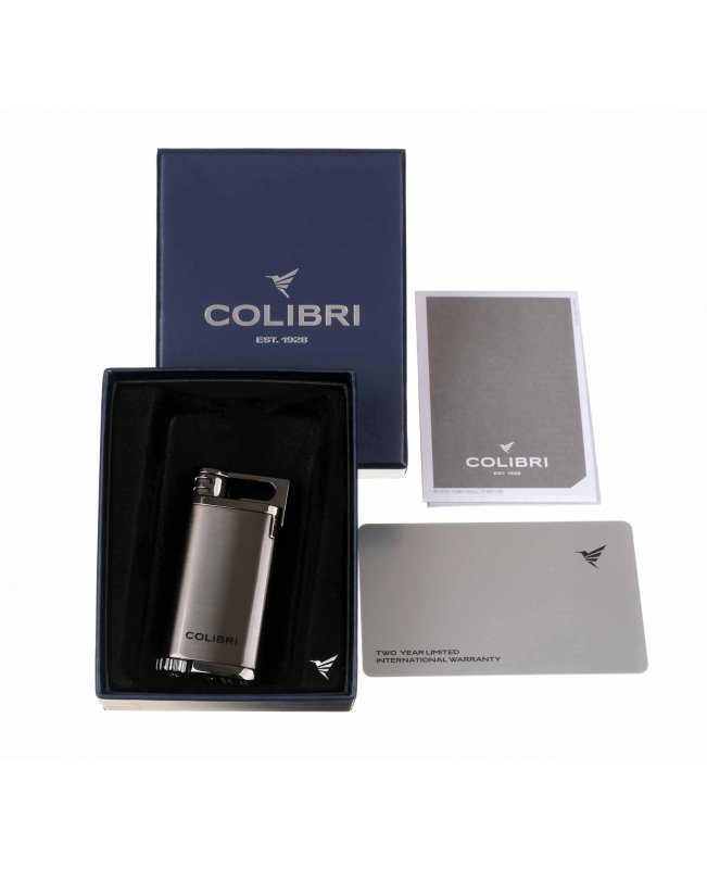 Зажигалка сигарная Colibri Belmont, оружейная сталь