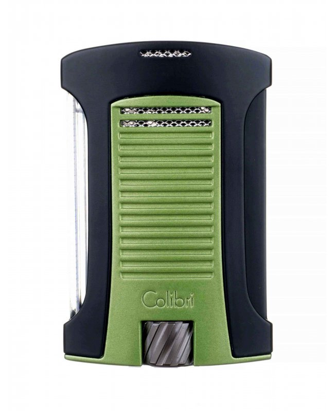 Зажигалка сигарная Colibri Daytona, черно-зеленая