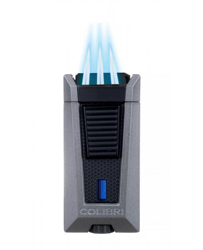Зажигалка сигарная Colibri Stealth (тройное пламя), антрацит
