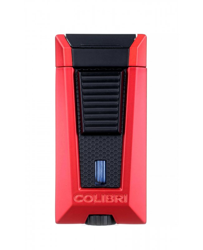 Зажигалка сигарная Colibri Stealth (тройное пламя), красный металлик