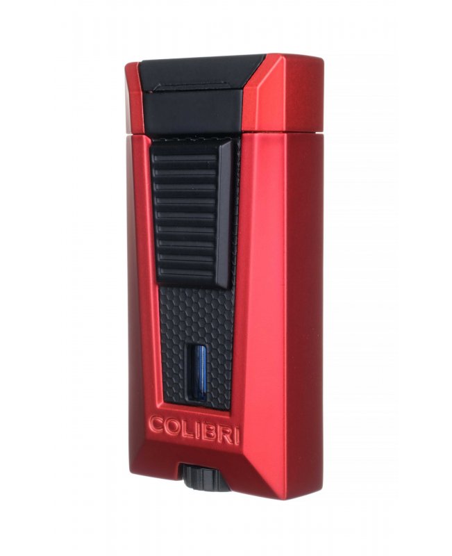 Зажигалка сигарная Colibri Stealth (тройное пламя), красный металлик