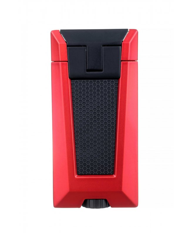 Зажигалка сигарная Colibri Stealth (тройное пламя), красный металлик