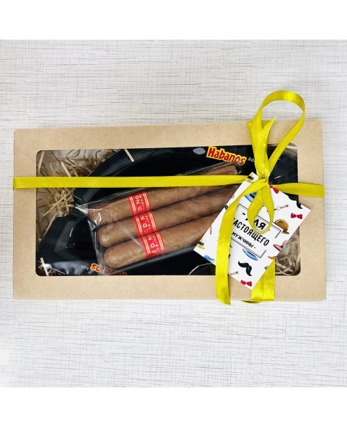 Набор подарочный ( пепельница, 3 сигары)