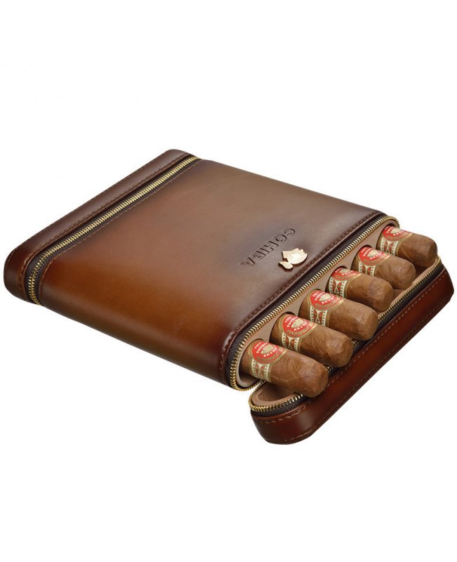 Хьюмидор Cohiba, светло-коричневый на 6 сигар, 2 замка