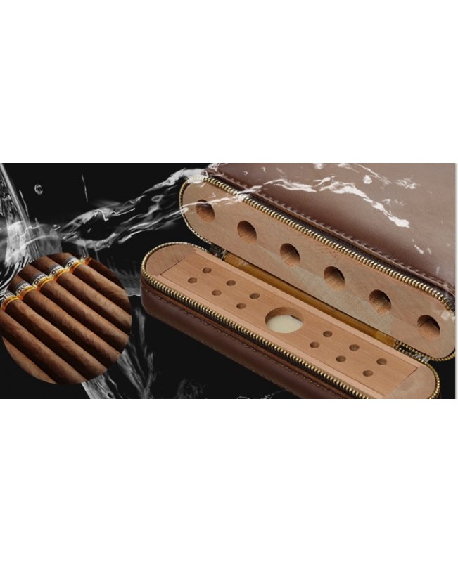 Хьюмидор Cohiba, светло-коричневый на 6 сигар, 2 замка