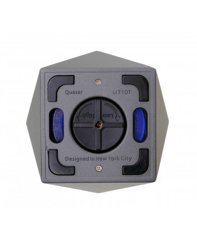 Зажигалка настольная Colibri Quasar, тройное турбопламя, Оружейная сталь