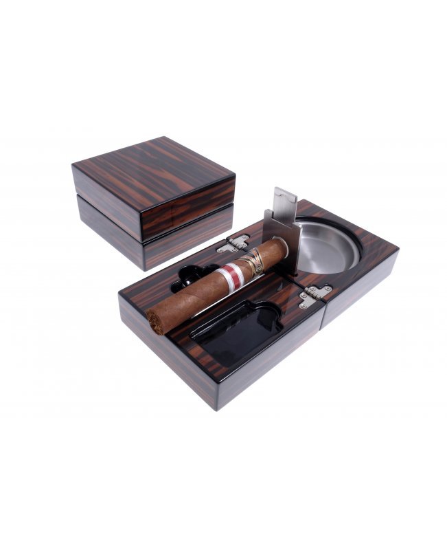 Пепельница сигарная Lubinski с набором, Макассар