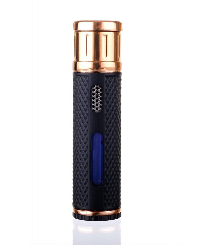 Зажигалка сигарная Colibri Evo, черная-красное золото